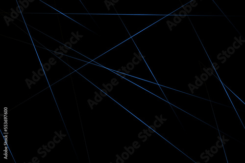 Abstract black with blue lines, triangles background modern design. Vector illustration EPS 10.