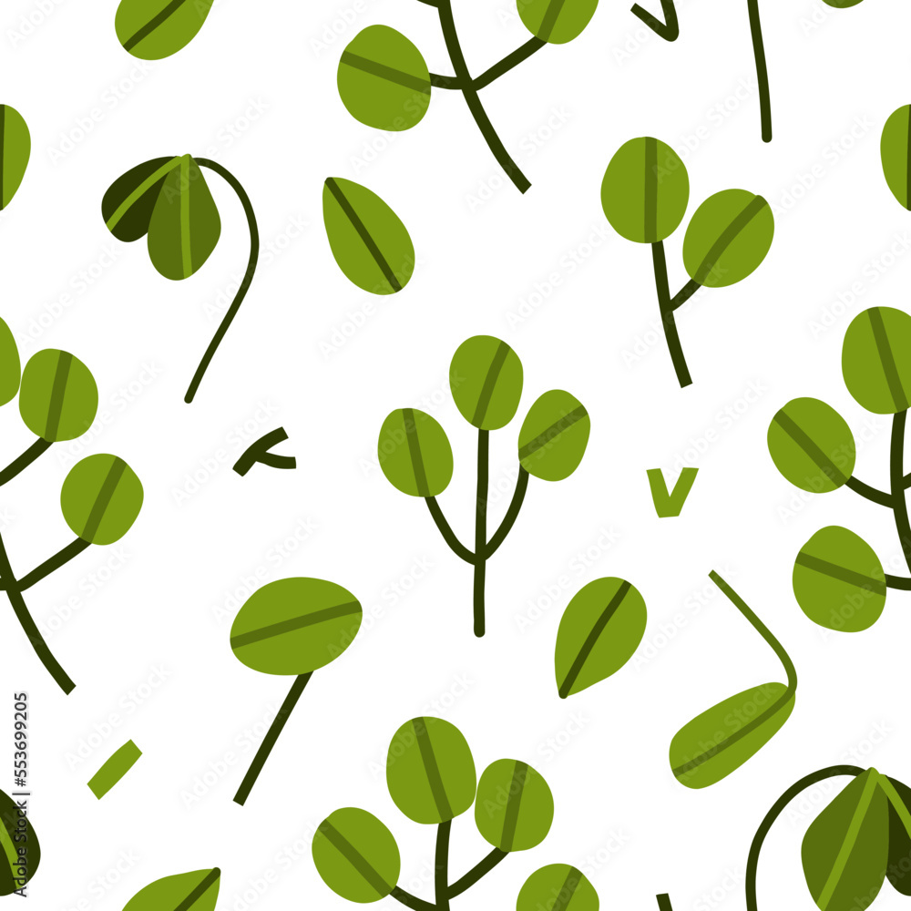 Hand drawn vector abstract graphic clipart illustrations seamless pattern of composition with doodle shapes of blossom flower,leaves and leaves branch.Modern nature background design concept pattern.