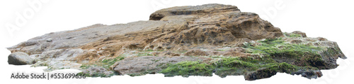 Fotografie, Tablou Isolated PNG cutout of a cliff on a transparent background, ideal for photobashi