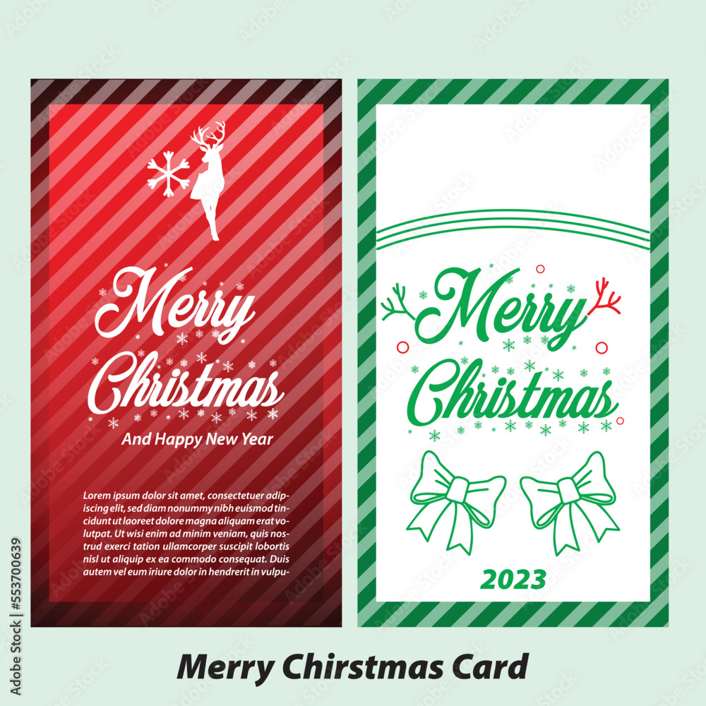 Naklejka premium christmas greeting card Christmas Card Merry Christmas Card Holiday Card Happy New Year Card