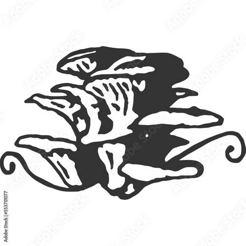 Magic Mushroom Vintage Illustration Vector