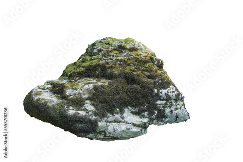 Isolated PNG cutout of a rock on a transparent background, ideal for photobashing, matte-painting, concept art photo