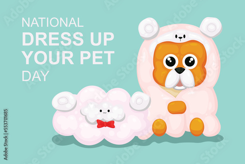National Dress Up Your Pet Day background.