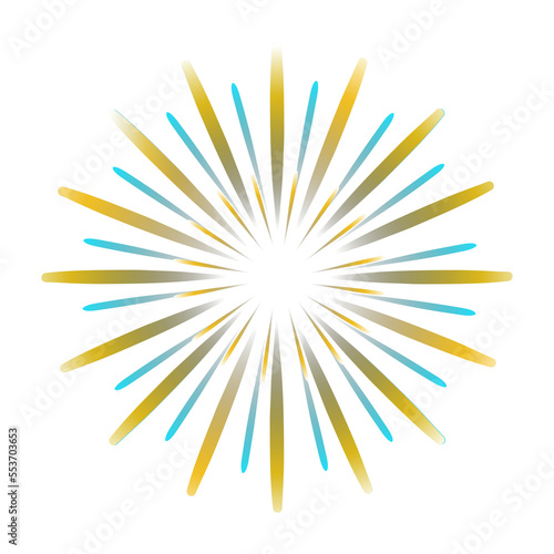colorful bright shine firework