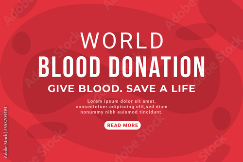 Vector abstract world blood donor day concept background