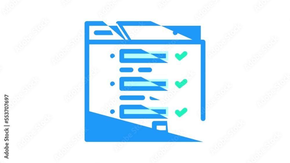web registration color icon animation web registration color icon animation