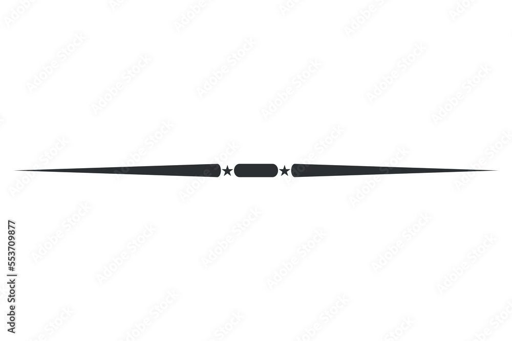 Fototapeta premium Text dividers. Calligraphy vector icon