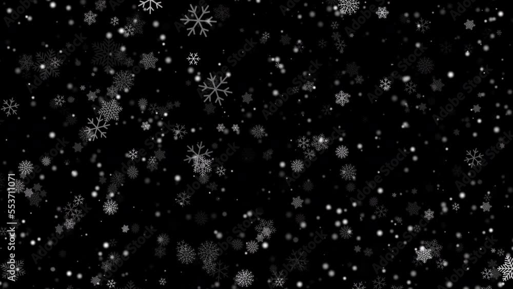 holiday winter snowflakes christmas card animation holiday winter snowflakes christmas card animation