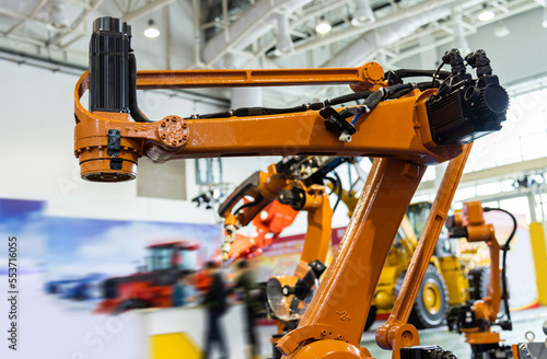Close up of robotic arm for palletizing © xy