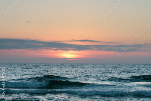 sunset at the beacht in Sylt, Germany photo