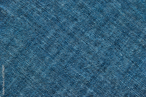 Navy blue cotton fabric texture as background © Irina