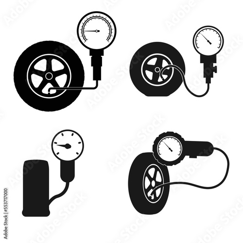 Tire pressure gauge icon