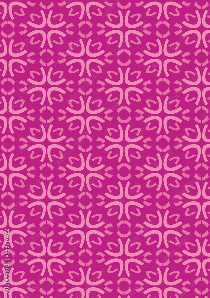 seamless pattern with pink abstract flowers seamless pattern with pink abstract flowers