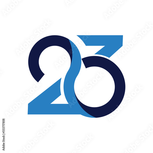 23rd Anniversary logotype design Twenty three years anniversary celebration Infinity Logo photo