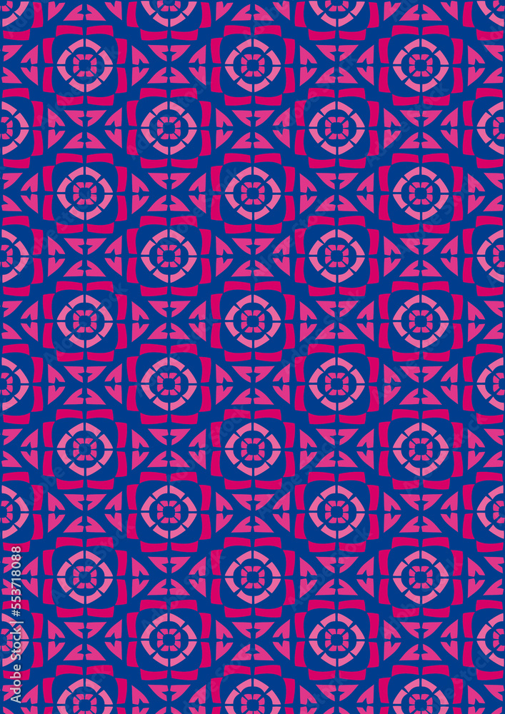 seamless pattern in symmetrical order