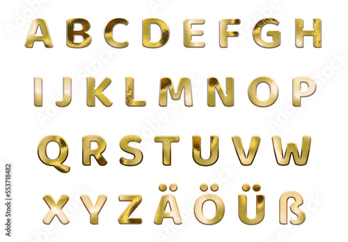 Golden German Alphabet  German orthography  uppercase letters