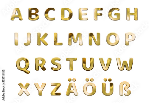 Golden German Alphabet, German orthography, uppercase letters