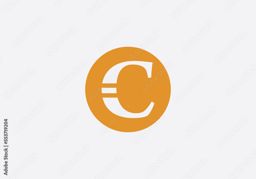 Brand circle logo design and favicon icon letters. Simple circle icon image Brand circle logo design and favicon icon letters. Simple circle icon image