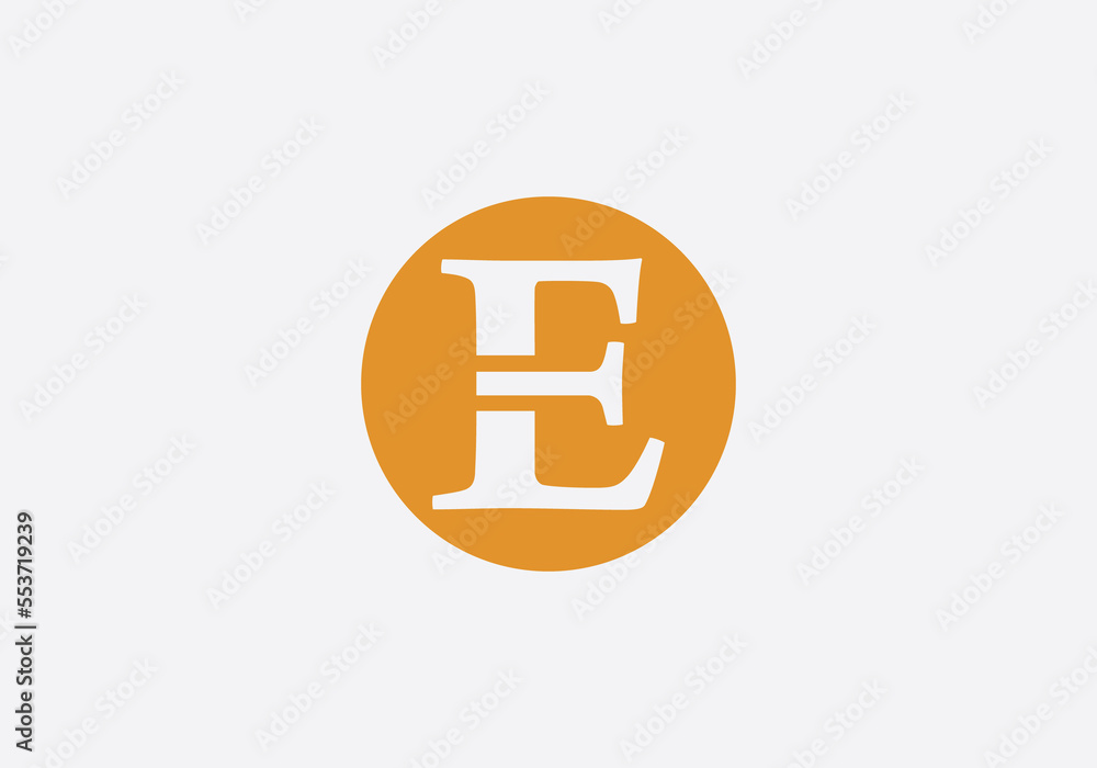 Brand circle logo design and favicon icon letters. Simple circle icon image Brand circle logo design and favicon icon letters. Simple circle icon image