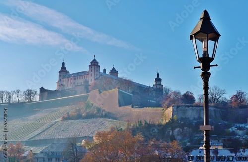 Würzburg, Festung Marienberg im Winter