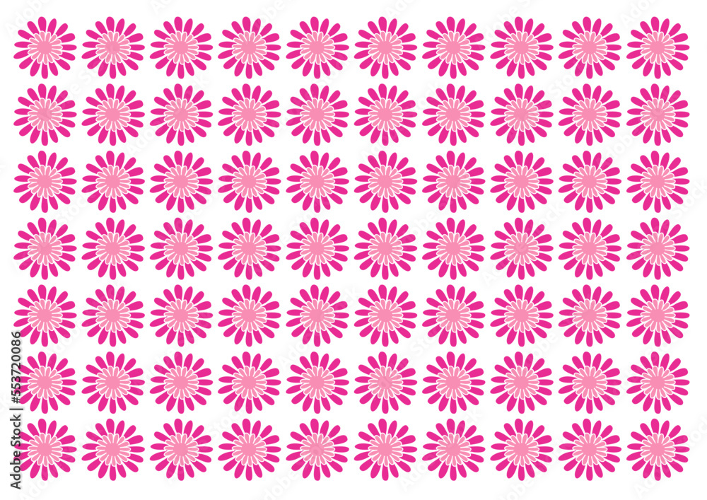 ピンク　花　パターン　かわいい