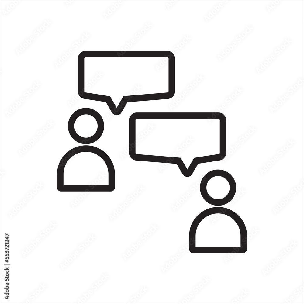 dialogue, communication icon vector Illustration on a white background dialogue, communication icon vector Illustration on a white background