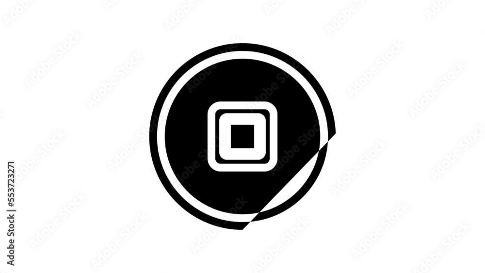 coin chinese line icon animation coin chinese line icon animation