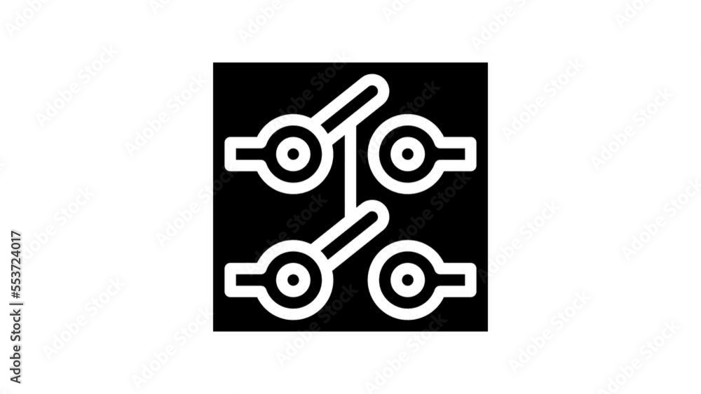 dpdt electronic device line icon animation dpdt electronic device line icon animation