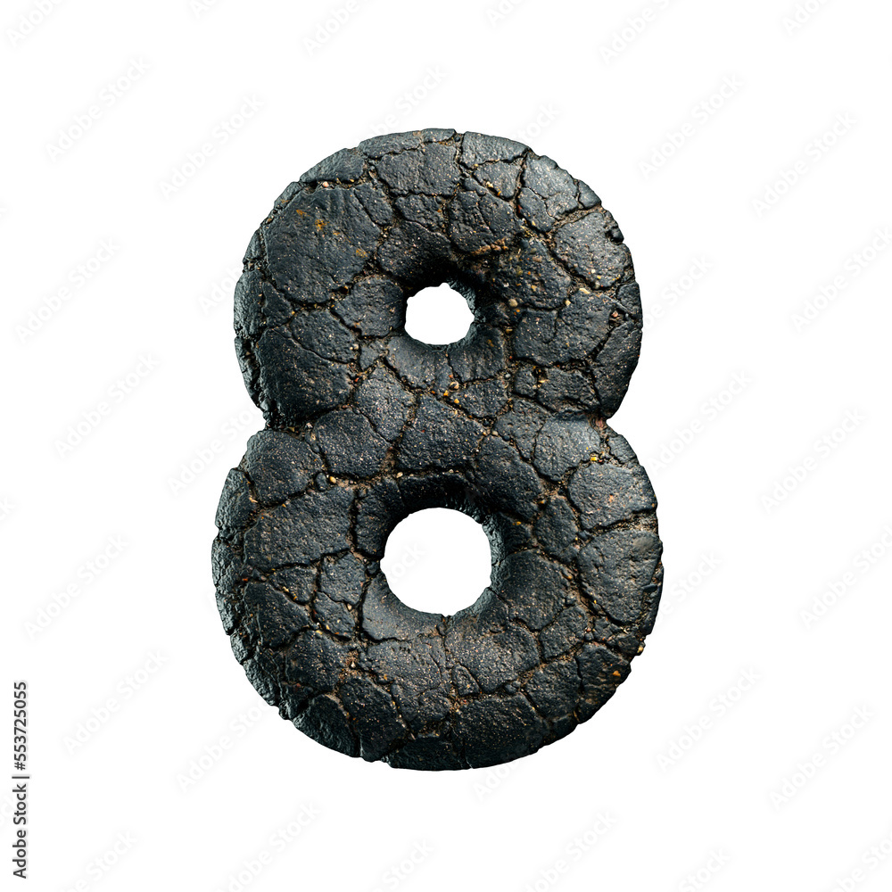 asphalt number 8 - 3d tarmac digit - Suitable for road, transport or highway related subjects
asphalt number 8 - 3d tarmac digit - Suitable for road, transport or highway related subjects