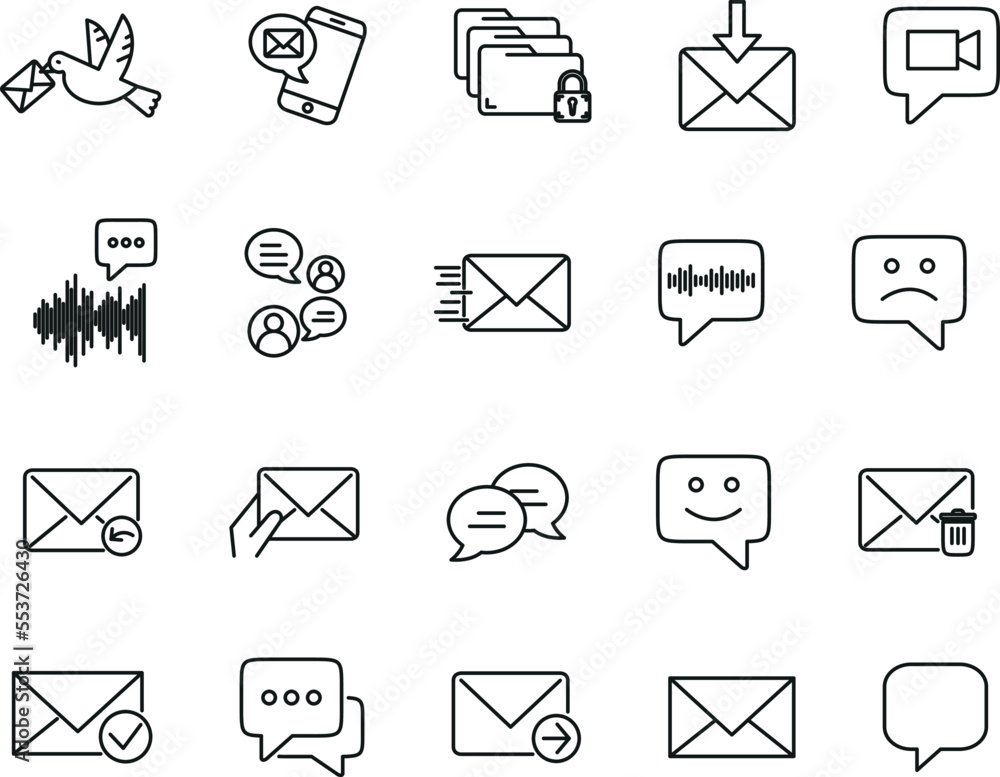 message icons collection message icons collection