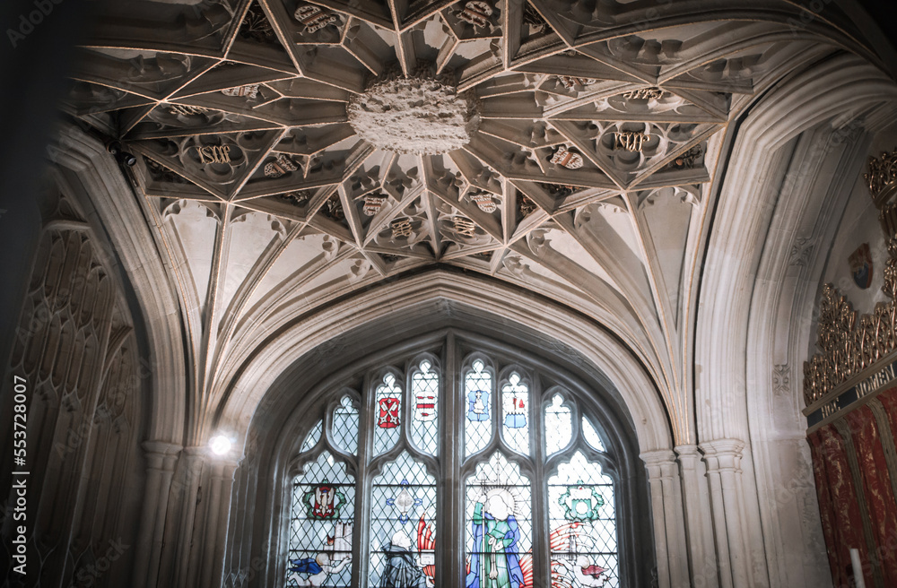 Obraz premium Central Nave in Collegiate Church of Saint Peter in Westminster Abbey. London