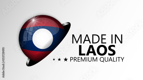 Made in Laos graphic and label.