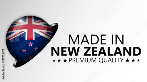 Made in Newzealand graphic and label.