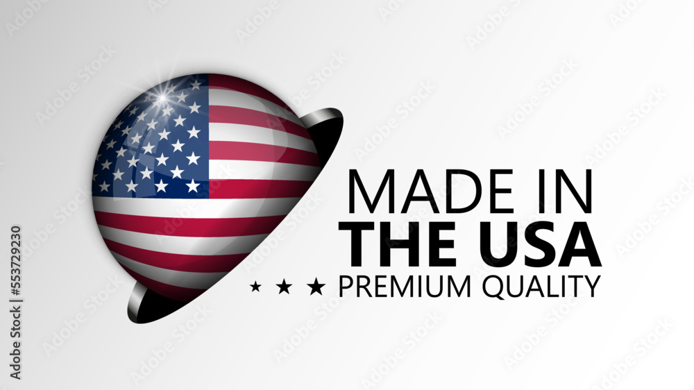 Made in Usa graphic and label. Made in Usa graphic and label.