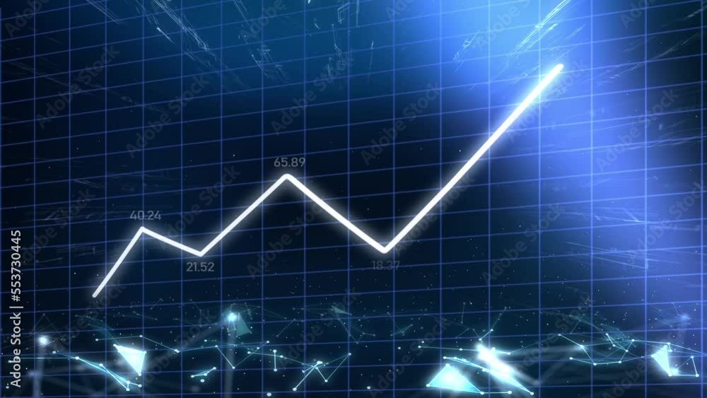 business growth and success infographics with glow and rising arrow 4k animation. business growth and success infographics with glow and rising arrow 4k animation.
