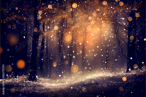 Fairy lights background cre...