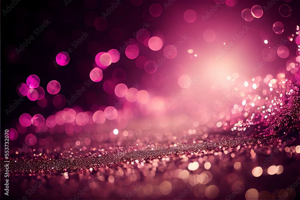 pink glitter background suggesting magic and luxury with a cozy atmosphere Stock Illustration