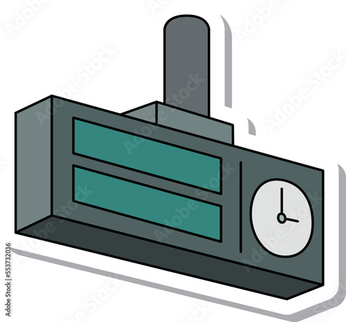 ステッカー風の単品アイコン　電子掲示板