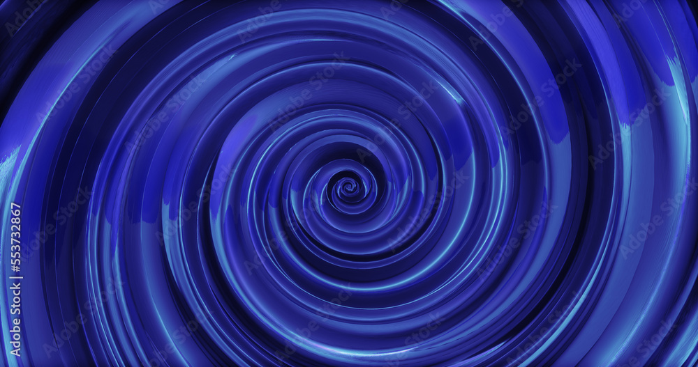 Abstract background with blue swirling funnel or swirl spiral made of bright shiny metal with glow effect. Screensaver beautiful Abstract background with blue swirling funnel or swirl spiral made of bright shiny metal with glow effect. Screensaver beautiful