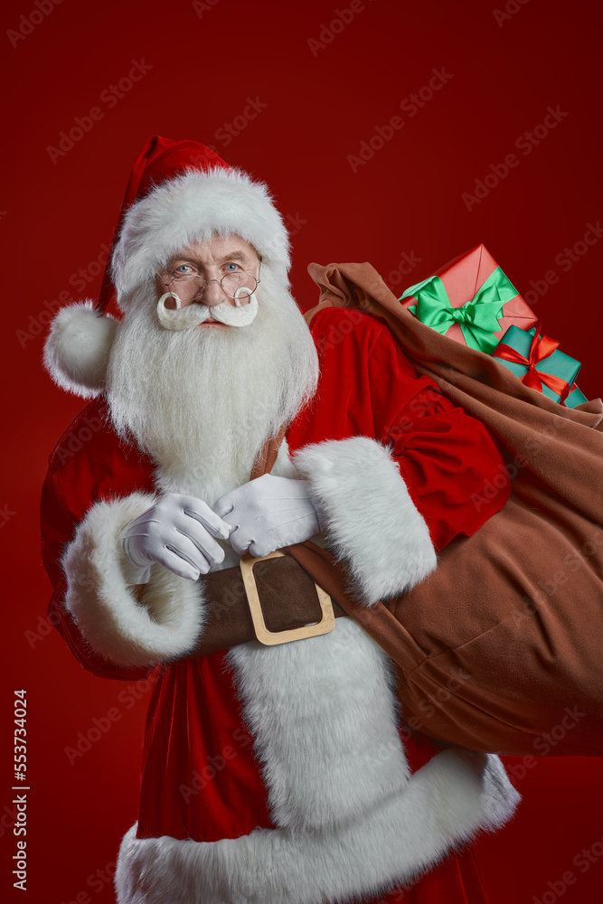 bag with Christmas gifts bag with Christmas gifts
