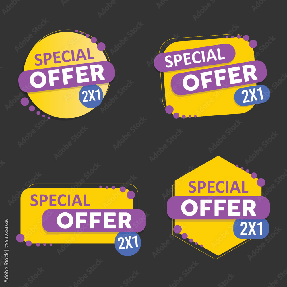 Template Tag Business Sale , Big sale and cashback promo Yellow Purple and blue theme