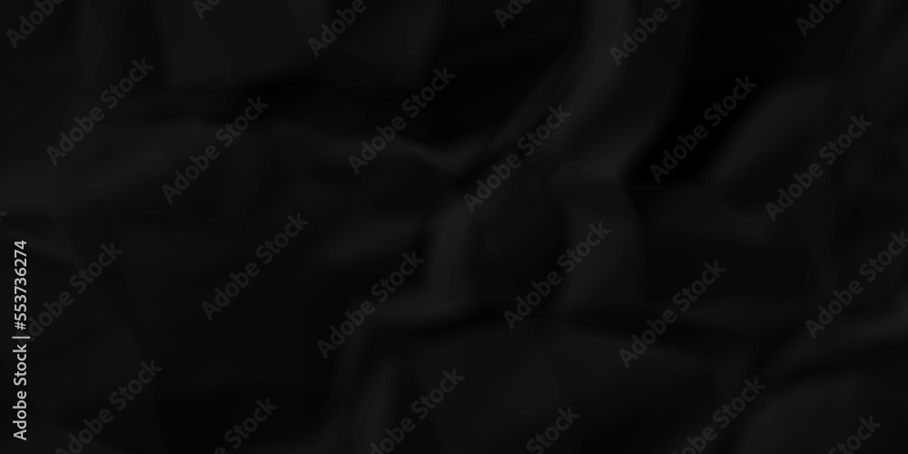 Dark Black facbric paper backdrop crumpled texture. dark black textured crumpled black paper background. panorama black paper texture background, crumpled pattern. Dark Black facbric paper backdrop crumpled texture. dark black textured crumpled black paper background. panorama black paper texture background, crumpled pattern.