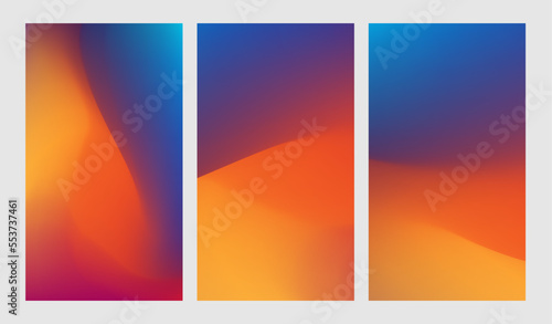 Abstract gradient color vector art design background