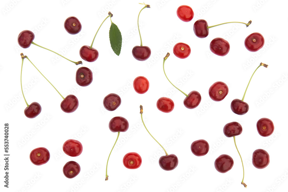 cherries isolated on white background cherries isolated on white background