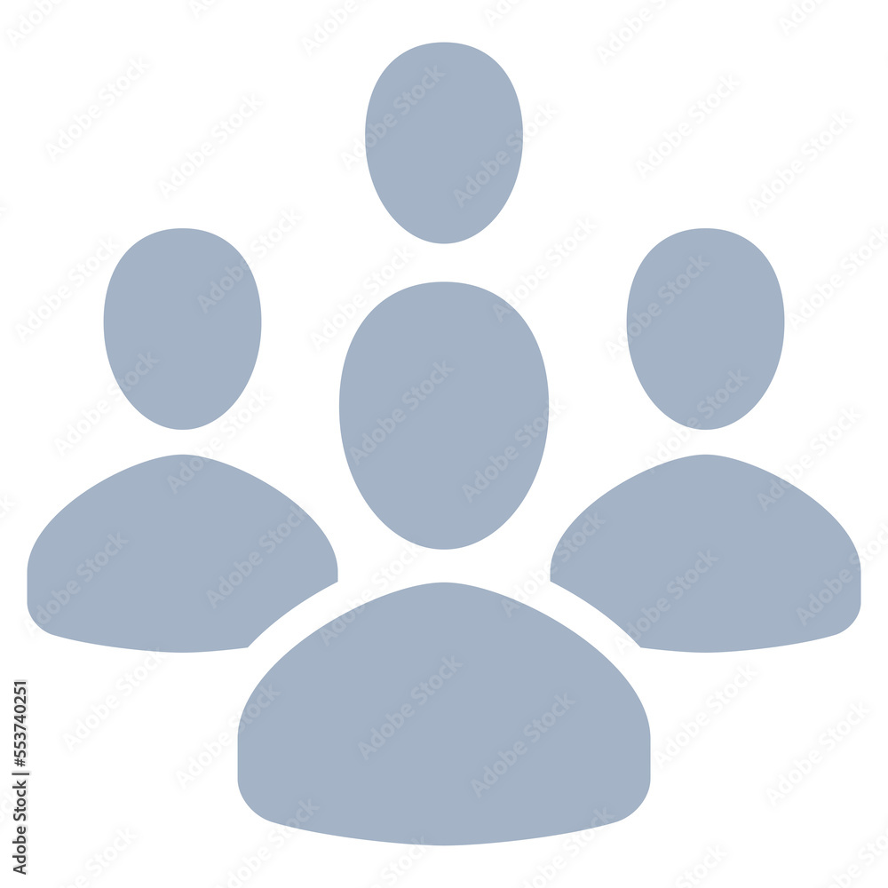 Four people icon, user illustration. Four people icon, user illustration.
