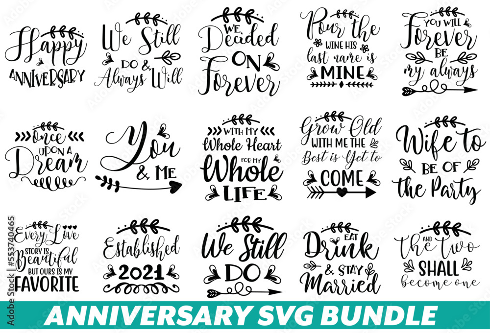 Anniversary SVG Bundle