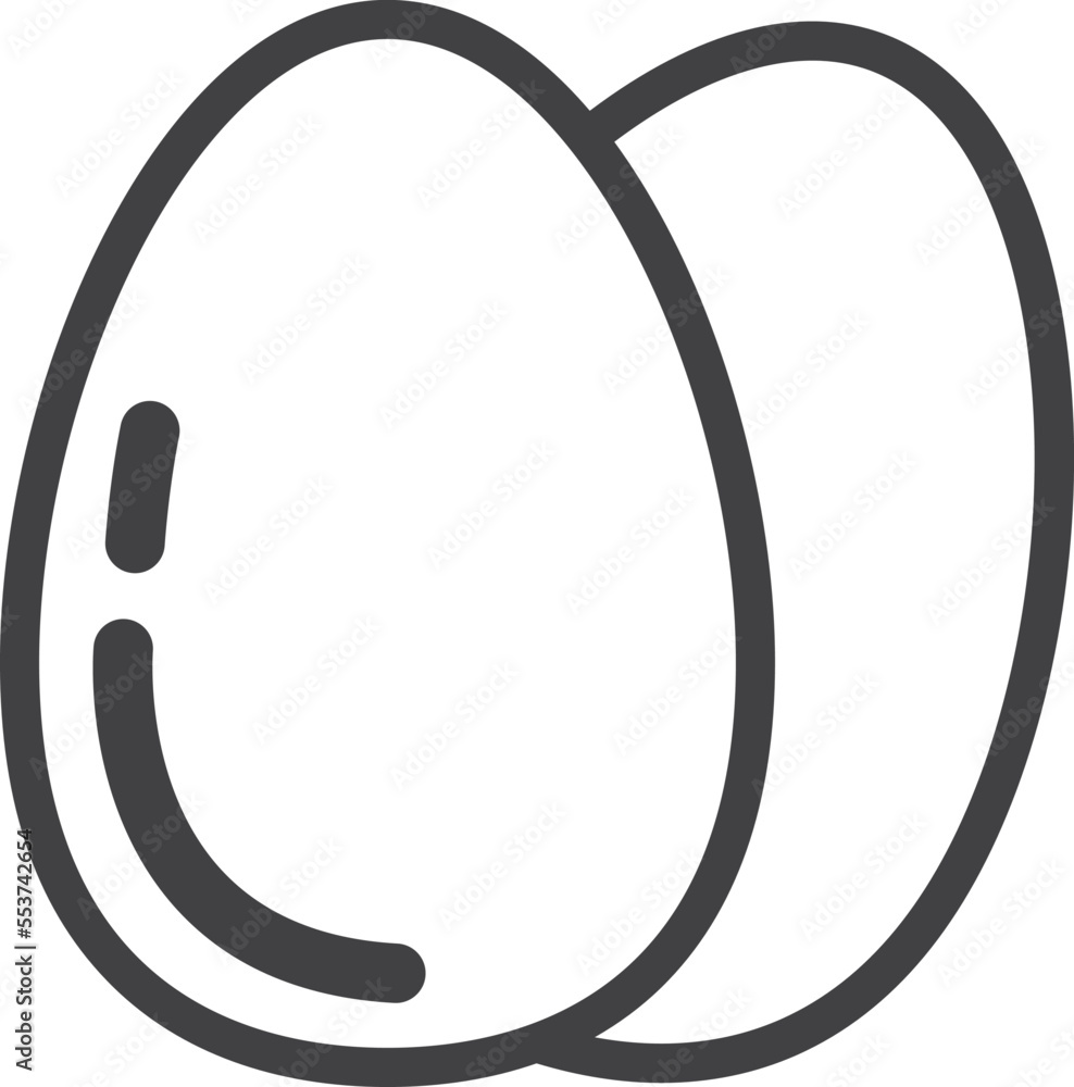 Chicken or duck eggs illustration in minimal style Chicken or duck eggs illustration in minimal style