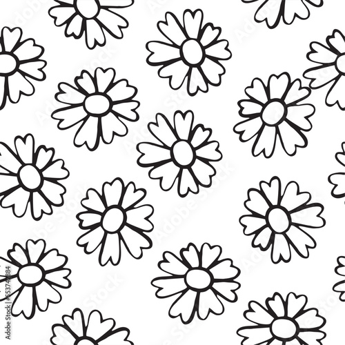 Fototapeta Naklejka Na Ścianę i Meble -  seamless floral pattern