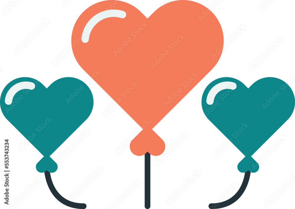 balloon illustration in minimal style balloon illustration in minimal style