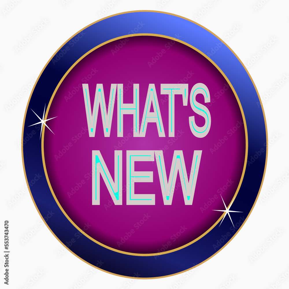 Fototapeta premium whats new icon